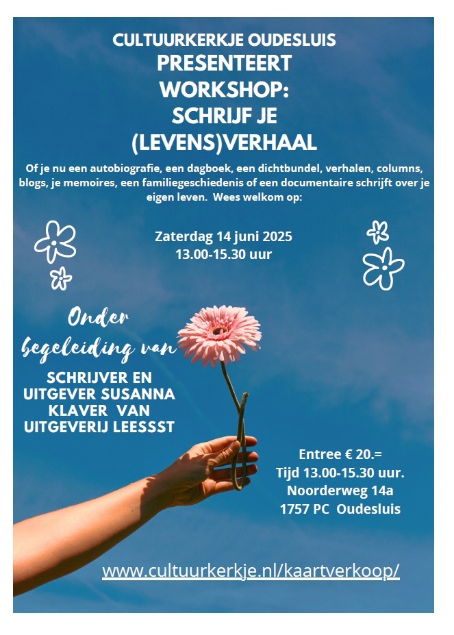 Workshop schrijf je (levens)verhaal
